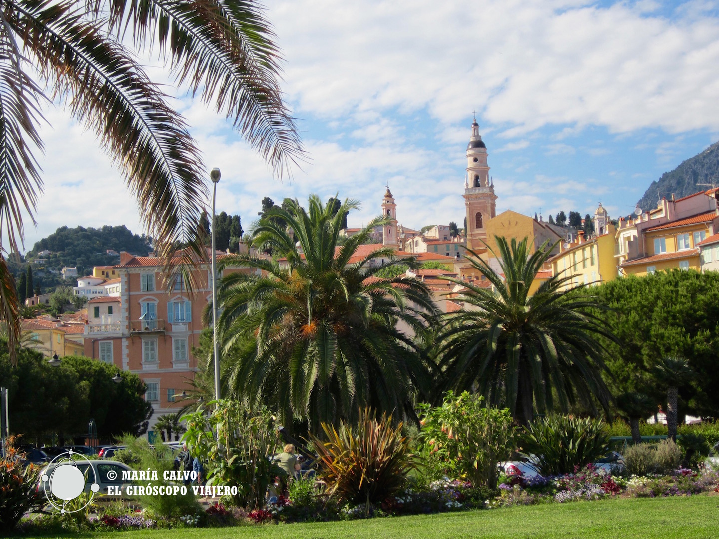 La belleza de Menton, con la basílica al fondo