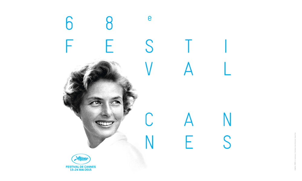 La imagen de Ingrid Bergman preside el Festival de cine de Cannes 2015.
